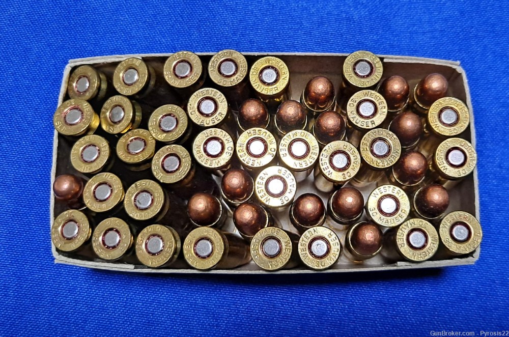 Western 30 Mauser 50x Rounds C96-img-3