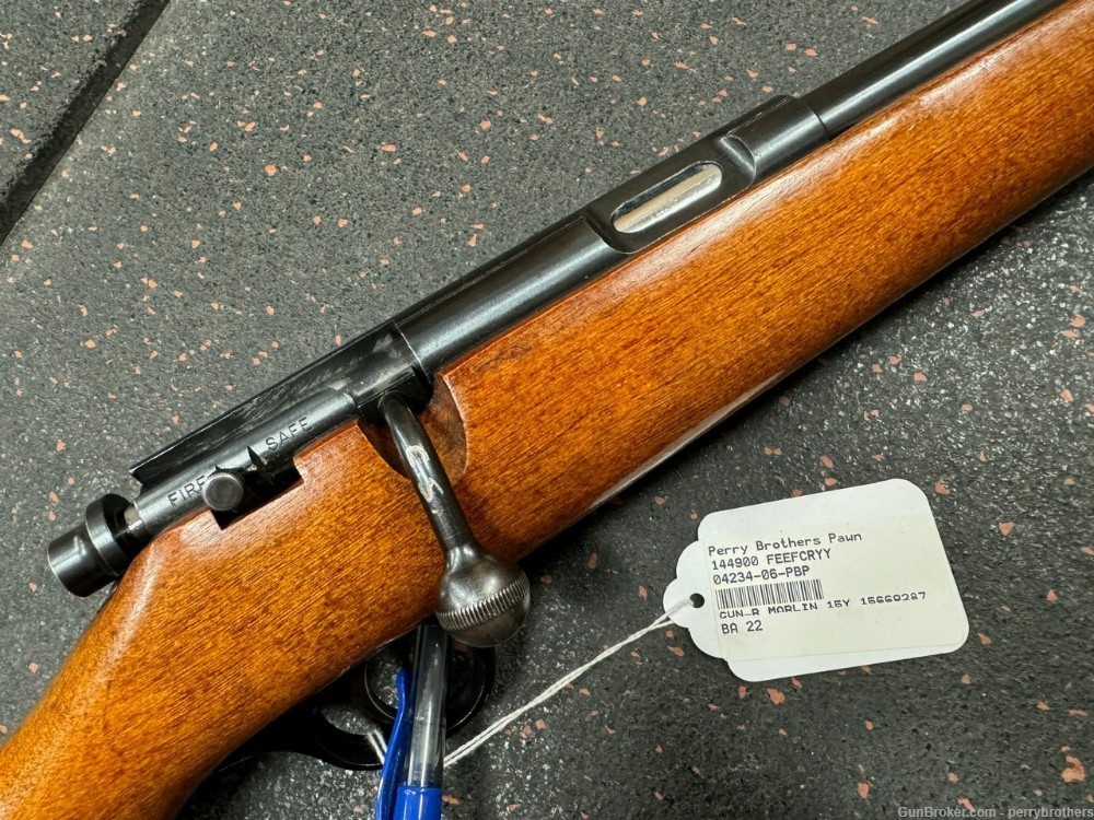 MARLIN 15 22 SHORT LONG LR SINGLE SHOT YOUTH 22 CAL 15Y  JM STAMP MFR 1985-img-7