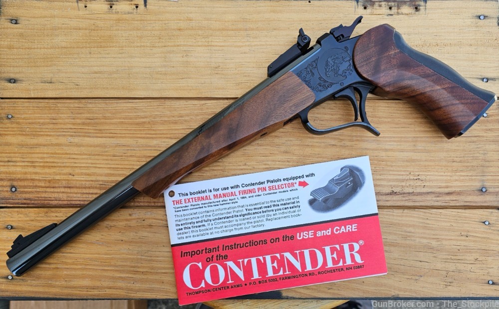 Thompson Center Contender .44 Mag Super 14 Bbl Wood Blued w/ Manual-img-0
