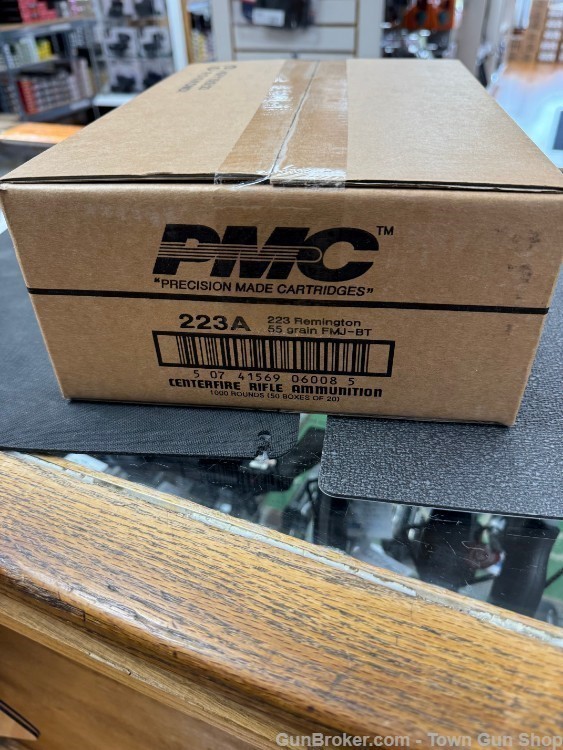 PMC .223 Remington 55 grain FMJ-BT 1000 Round Case #223A-img-0