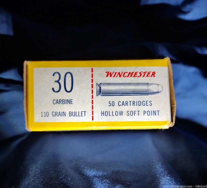 Seldom seen, vintage, hunting ammunition for .30 cal M1 Carbine-img-4