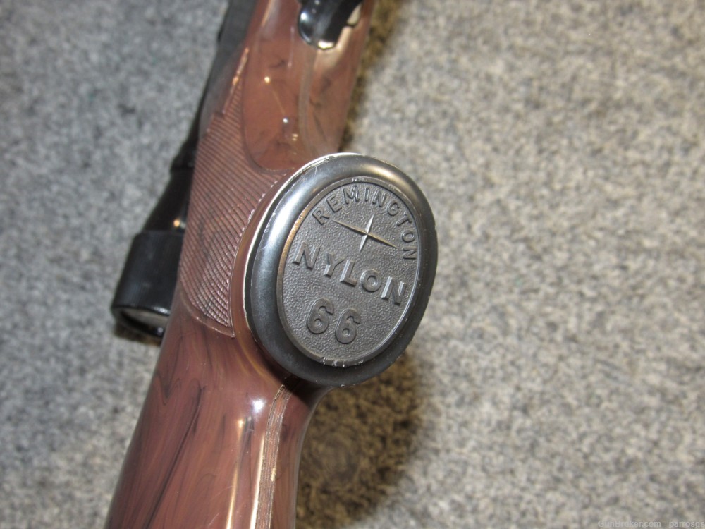 Remington Nylon 66 Mohawk Brown 22 LR 19.5" Weaver Scope Nice!-img-14
