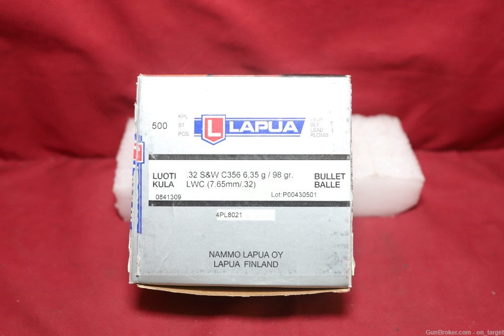 Lapua .32 S&W Long LWC 98 Gr. Projectiles 51 Count-img-5