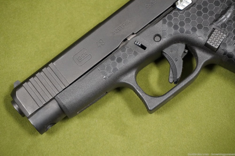 Glock 48 9MM with Custom Grip Wrap - NO CC FEES-img-2