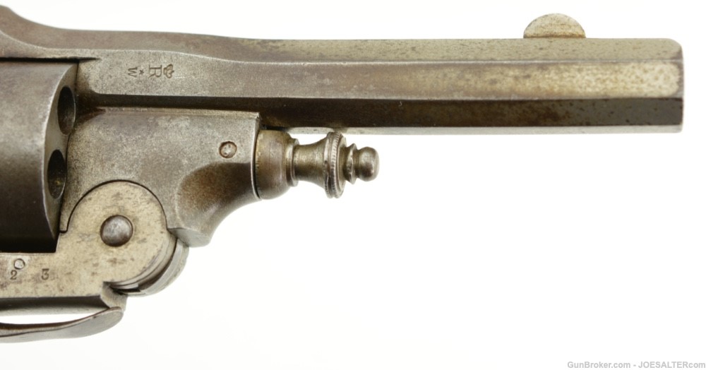 Scarce Belgian Webley-Style Folding Trigger Pocket Revolver-img-3