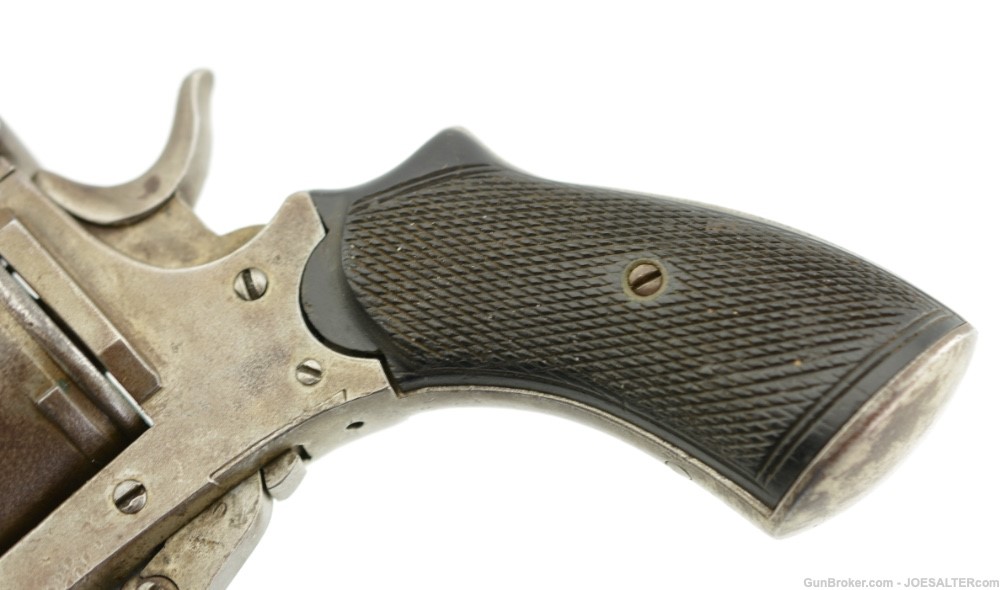 Scarce Belgian Webley-Style Folding Trigger Pocket Revolver-img-4