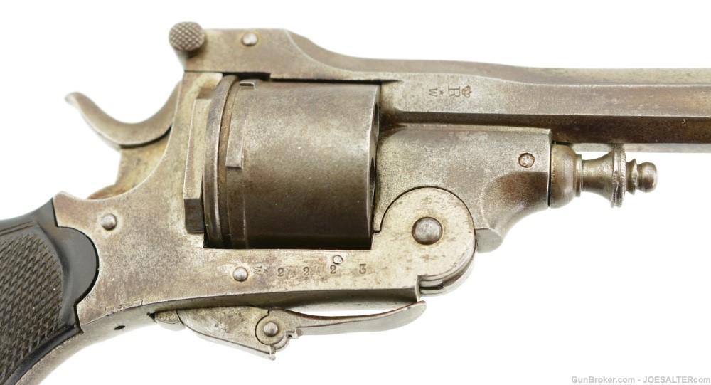 Scarce Belgian Webley-Style Folding Trigger Pocket Revolver-img-2