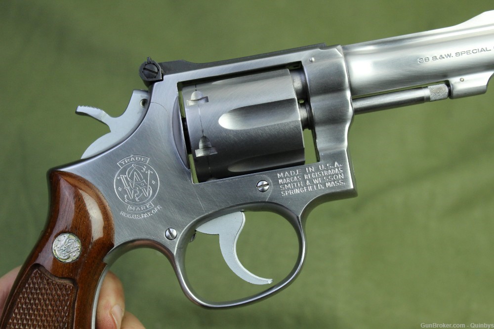 Smith & Wesson S&W 67 No Dash Stainless 38 Special 4 inch Revolver-img-9