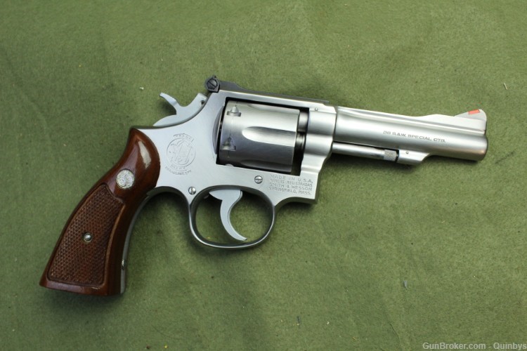 Smith & Wesson S&W 67 No Dash Stainless 38 Special 4 inch Revolver-img-1