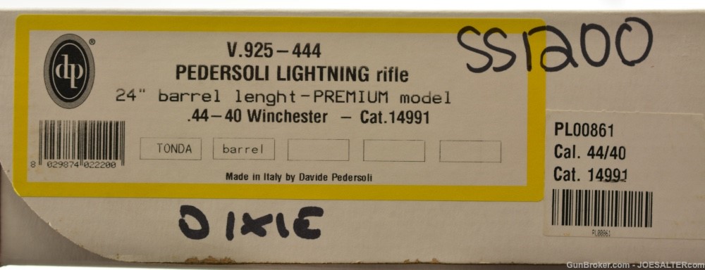 Excellent LNIB Pedersoli Lightning Rifle 44-40 Premium Model Case Color-img-22