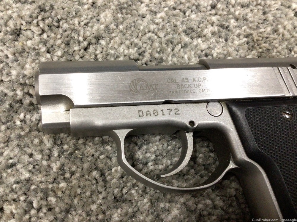 AMT Backup 45acp - DAO - Double Action - Stainless-img-1
