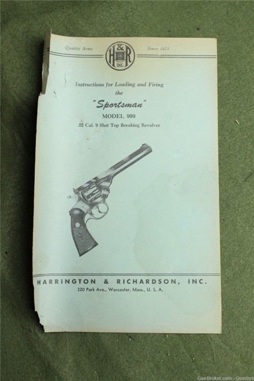 LNIB Harrington & Richardson H&R 999 Sportsman 22 LR  6" DA Revolver-img-23