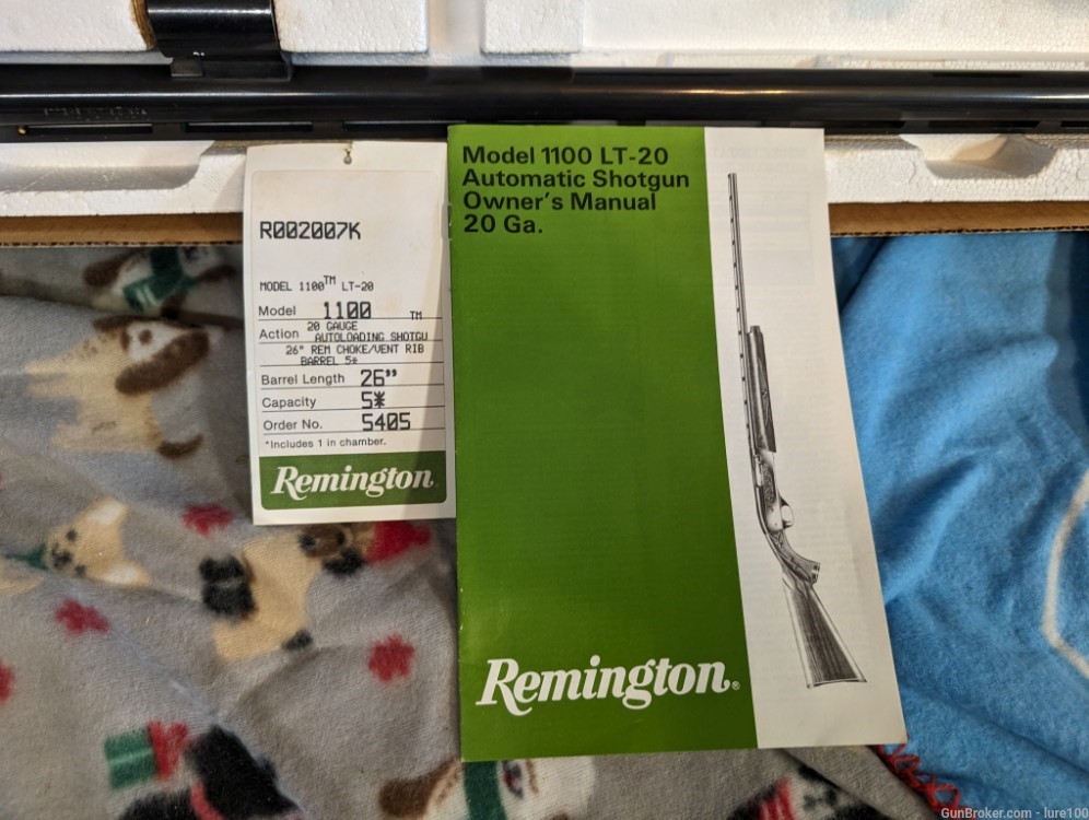 NOS Remington 1100 LT 20 gauge 26" Vent Rib Rem Choke Barrel shotgun w box-img-9