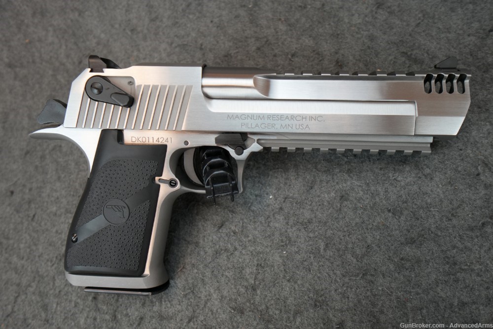 MAGNUM RESEARCH DESERT EAGLE 50AE 6" SS BOTTOM RAIL INT BRAKE-img-5