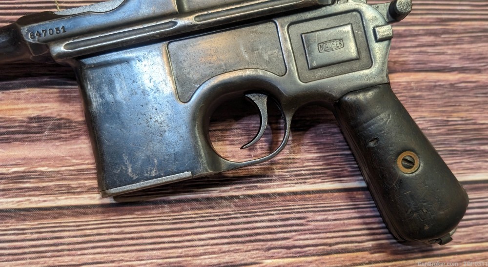 Mauser C96 Broomhandle pistol M1921 Bolo WWI era 7.63 Mauser PENNY START-img-15