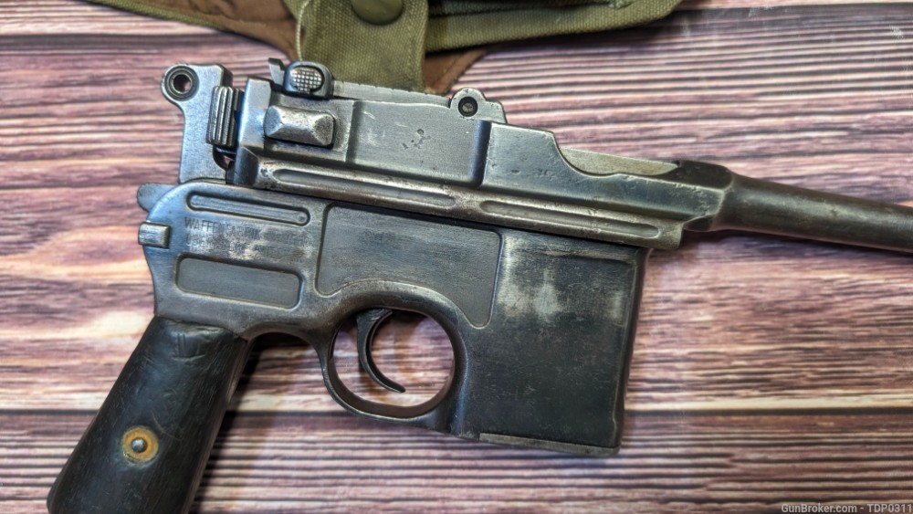 Mauser C96 Broomhandle pistol M1921 Bolo WWI era 7.63 Mauser PENNY START-img-3