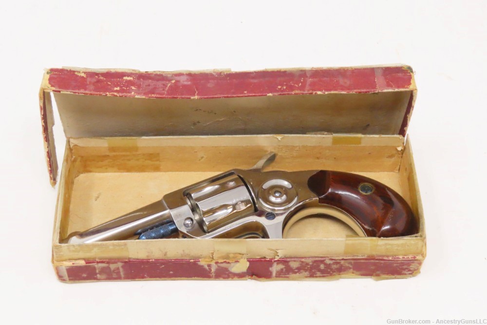 Very Nice FACTORY BOXED Antique COLT NEW LINE .22 RF Pocket Revolver 7-SHOT-img-3