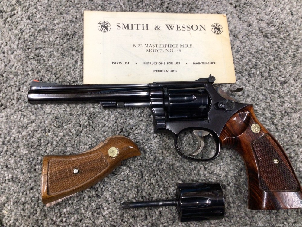 Smith & Wesson - 48-3 22LR & Mag - 6” - Target Hammer/Trigger - K22-img-0
