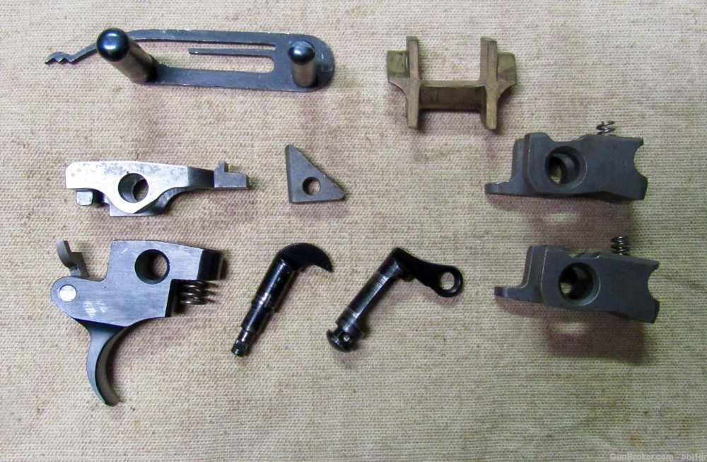 Lot of Colt 1921 Thompson SMG Small Parts Blish Lock Trigger Etc.-img-0