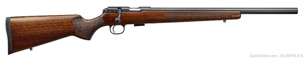 CZ USA 457 VARMINT BLACK NITRIDE FINISH WALNUT STOCK HEAVY 20.5" BBL .22WMR-img-0