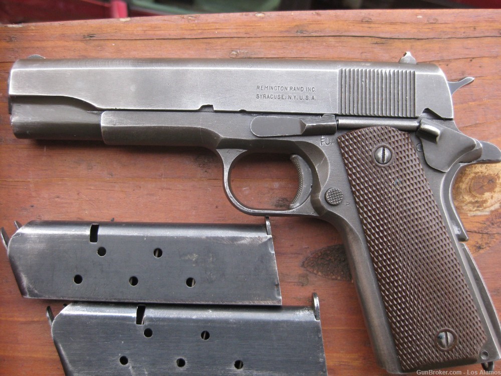 Remington Rand, 1911A1, like Colt, WW2, 45 ACP with holster-img-1