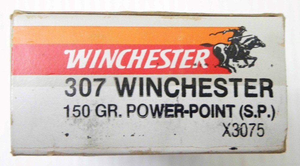 Full 20 Rd Box of Winchester 307 Win 150 Gr Power Point SP Ammunition-img-0