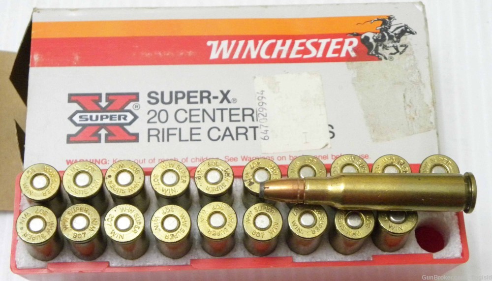 Full 20 Rd Box of Winchester 307 Win 150 Gr Power Point SP Ammunition-img-1
