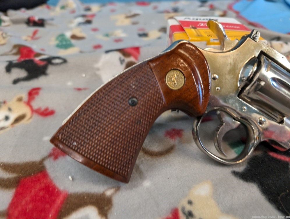 Rare 1973 Colt Python 2.5" Factory Nickel 357 Magnum gorgeous revolver wow-img-29