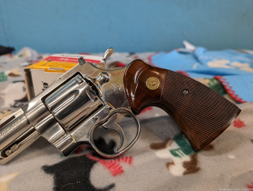 Rare 1973 Colt Python 2.5" Factory Nickel 357 Magnum gorgeous revolver wow-img-9