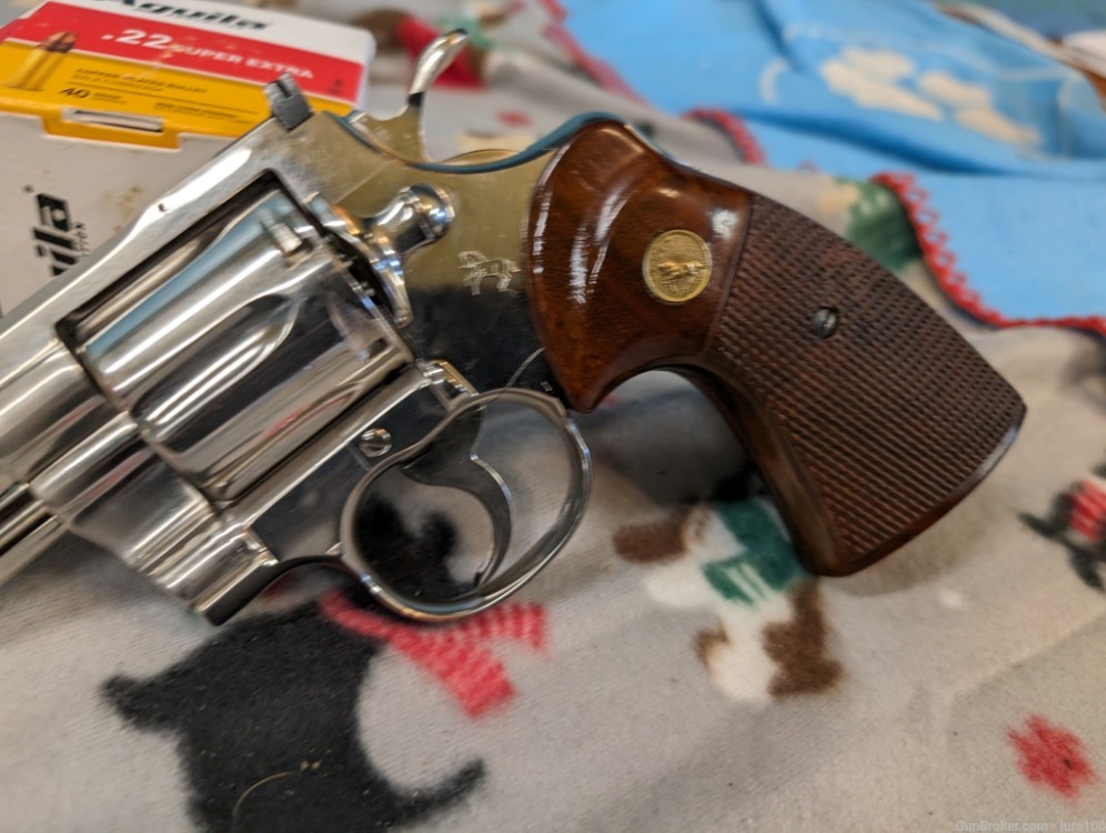 Rare 1973 Colt Python 2.5" Factory Nickel 357 Magnum gorgeous revolver wow-img-3