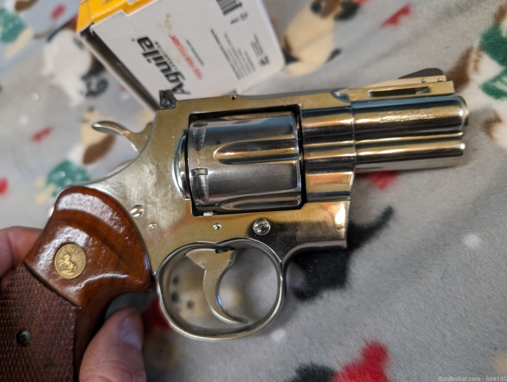 Rare 1973 Colt Python 2.5" Factory Nickel 357 Magnum gorgeous revolver wow-img-34