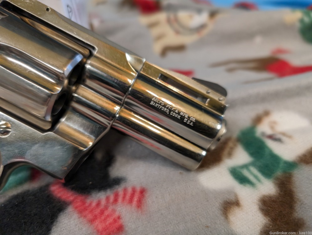 Rare 1973 Colt Python 2.5" Factory Nickel 357 Magnum gorgeous revolver wow-img-24