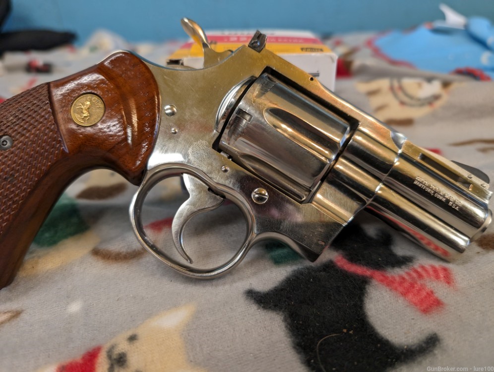 Rare 1973 Colt Python 2.5" Factory Nickel 357 Magnum gorgeous revolver wow-img-40