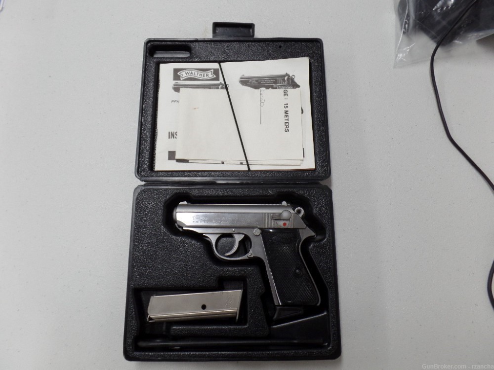 Walther InterArms PPK/S stainless steel in original box and all documents-img-2