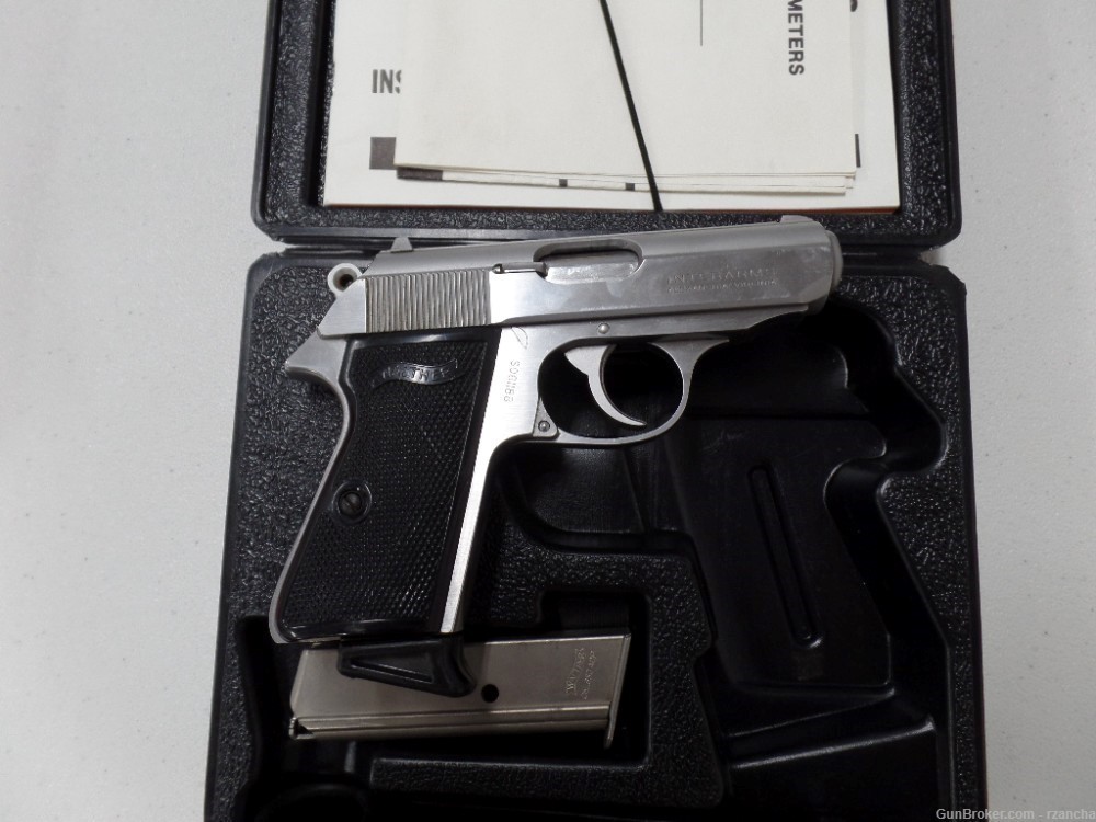 Walther InterArms PPK/S stainless steel in original box and all documents-img-1