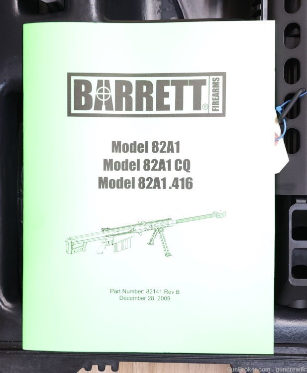 NEW Barrett 13316 M-82A1 M82A1 82 A1 50Cal 50 BMG 50BMG 29" Fluted Layaway-img-3