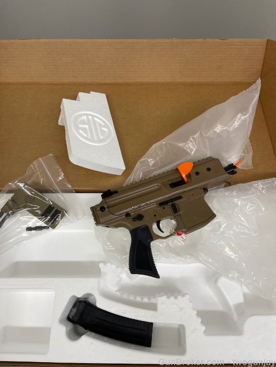 NEW-Sig Sauer MPX Copperhead 9mm Coyote Pistol w/ Brace ! PMPX-3B-CH-CO-img-2