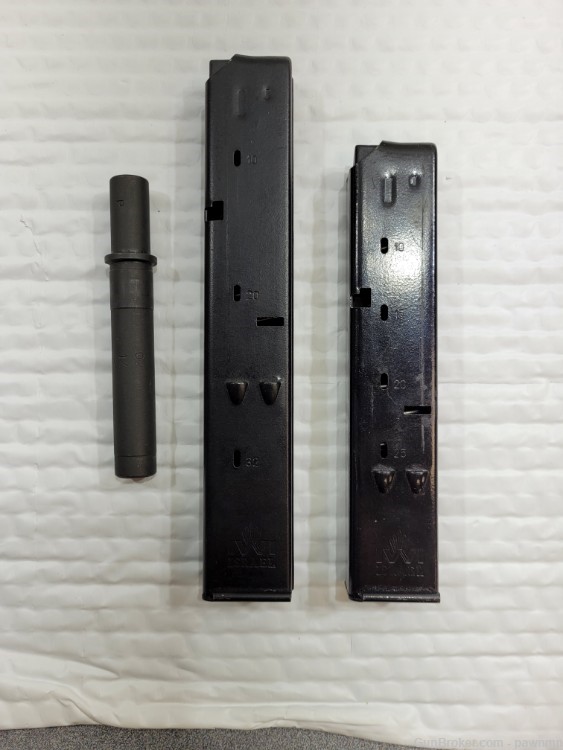 Authentic 9MM 4.5" Uzi Barrel w/ IWI 25 & 32 Rd Mags + Case-img-1
