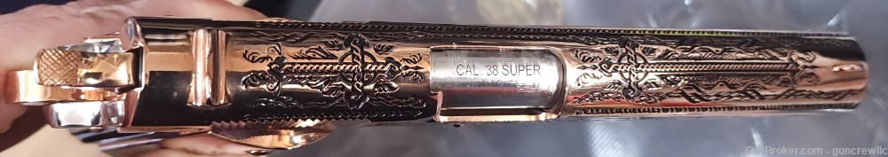 Seattle Engraving Rock Island Crusader 18K Rose Gold 1911 38 Super Layaway-img-11