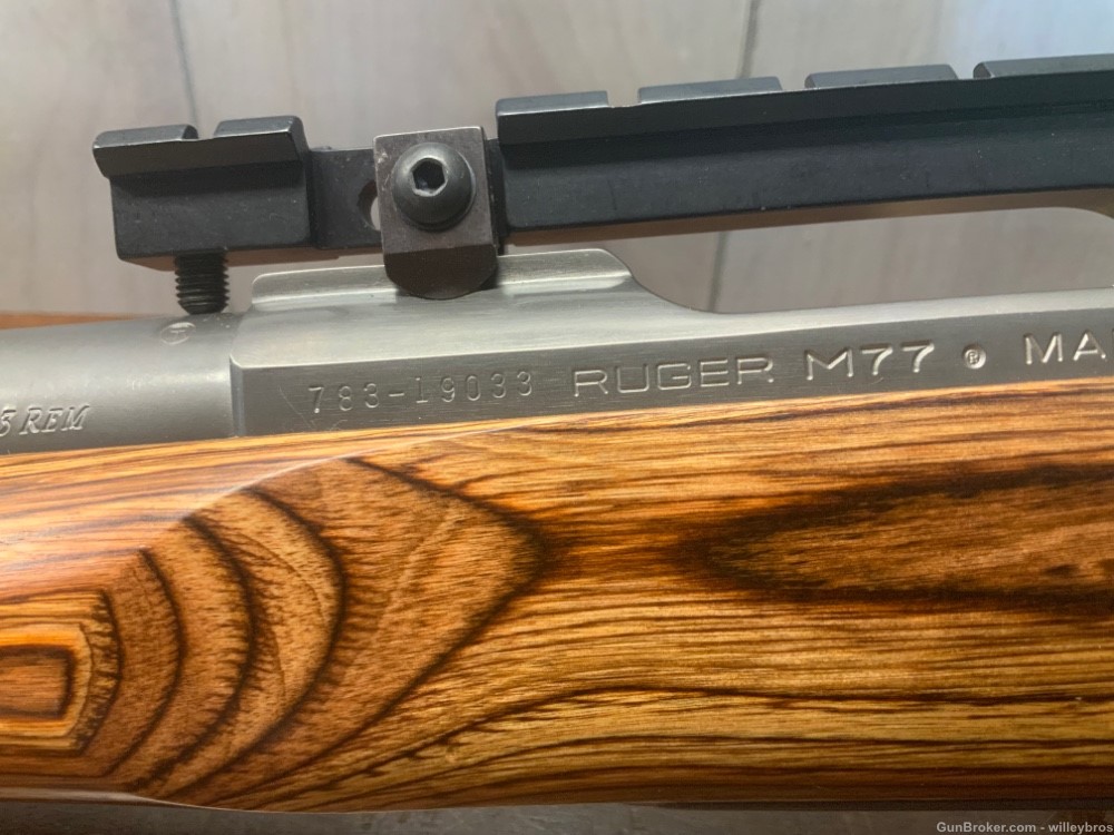1995 Ruger M77 MK II Single Shot 26” 223 Rem Stainless Steel Laminate Stock-img-11