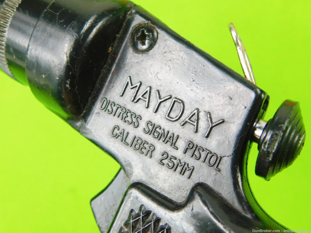 Vintage US Mayday Japan Made 25 mm Flare Gun Signal Pistol-img-3