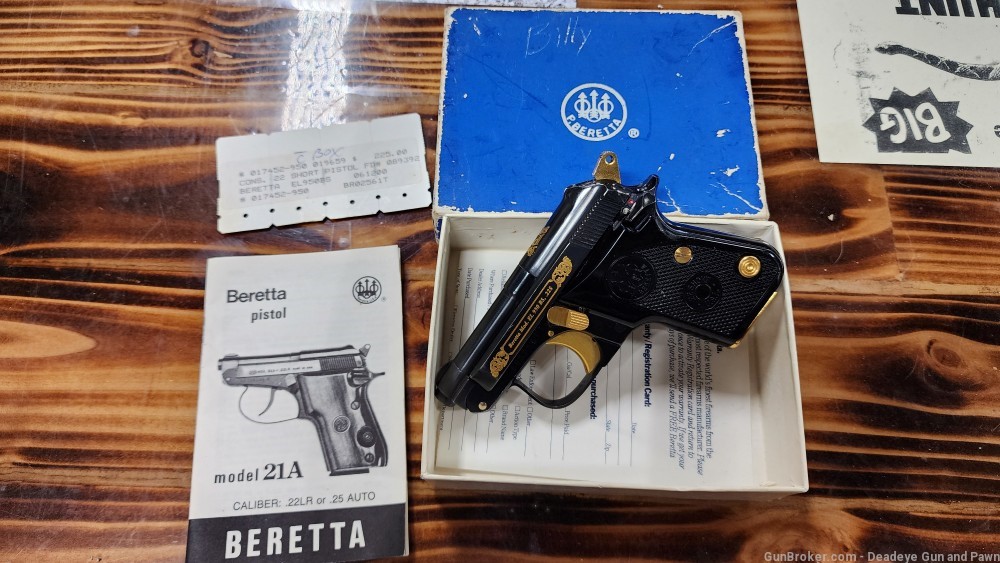 Beretta EL 950 BS 22 short Tip Up Barrel Pistol -img-3