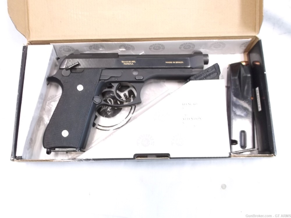 TAURUS M92,9MM, GOLD&SS Accents, HOGUE grips,2-hi-cap mags.READ AUCTION, -img-0