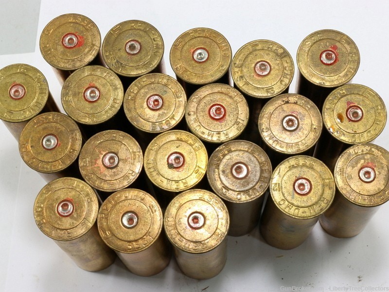 Lot of Vintage Brass Rem-UMC 12 Gauge Empty Shotgun Cases -img-1