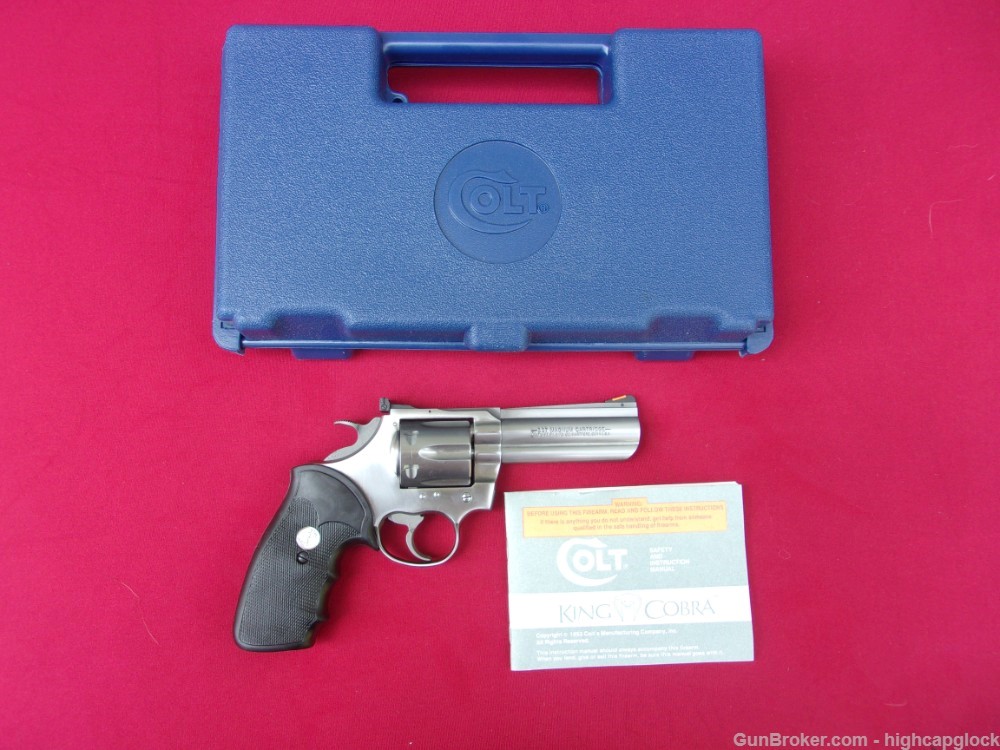 Colt King Cobra .357 Mag 4" Stainless Revolver 1994 SO NICE w/ Box $1START-img-30