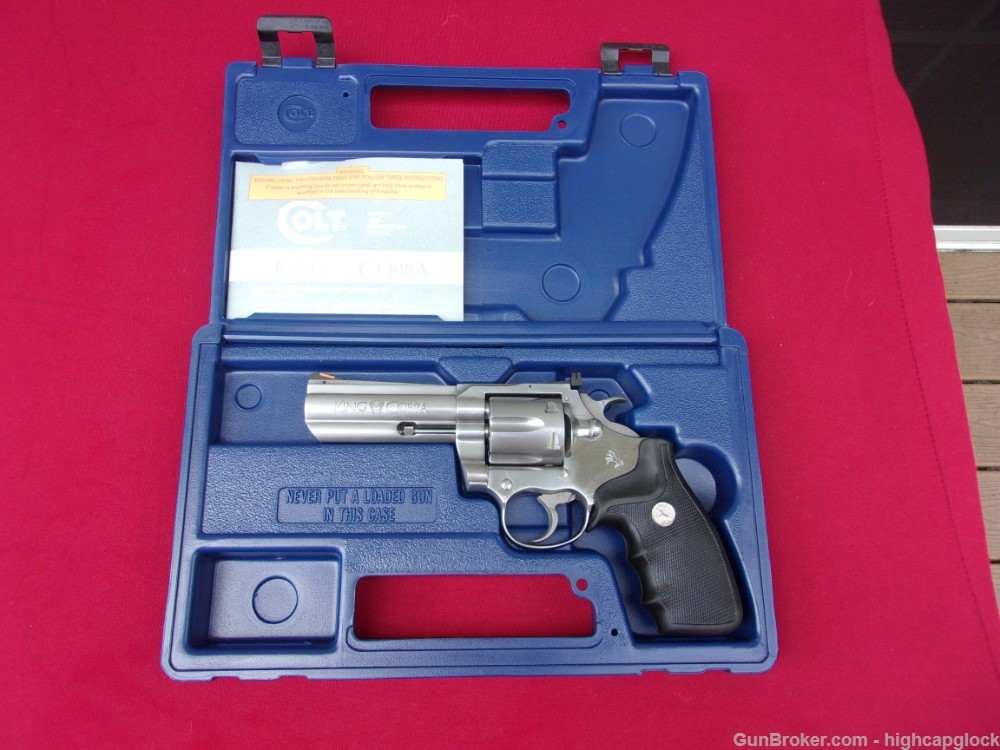 Colt King Cobra .357 Mag 4" Stainless Revolver 1994 SO NICE w/ Box $1START-img-28