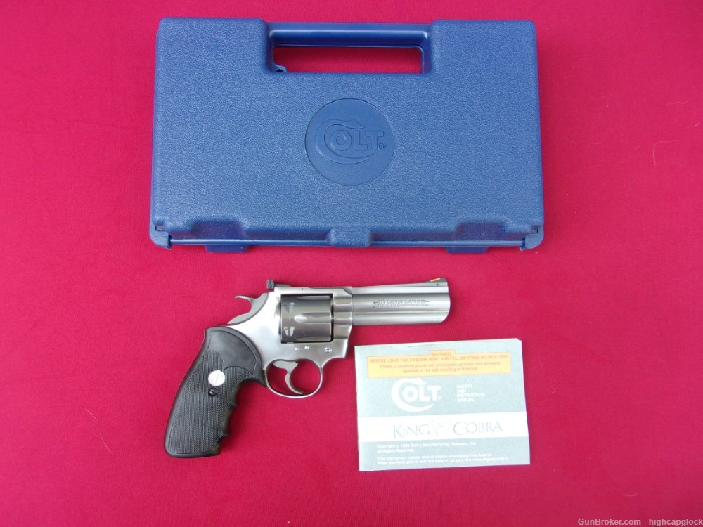 Colt King Cobra .357 Mag 4" Stainless Revolver 1994 SO NICE w/ Box $1START-img-1