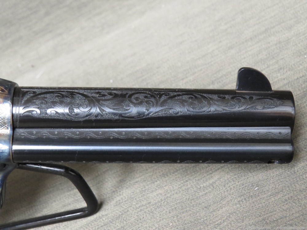 Consecutive Pair Taylor's Uberti Engraved 1873 Cattleman .45 LC Revolver-img-13