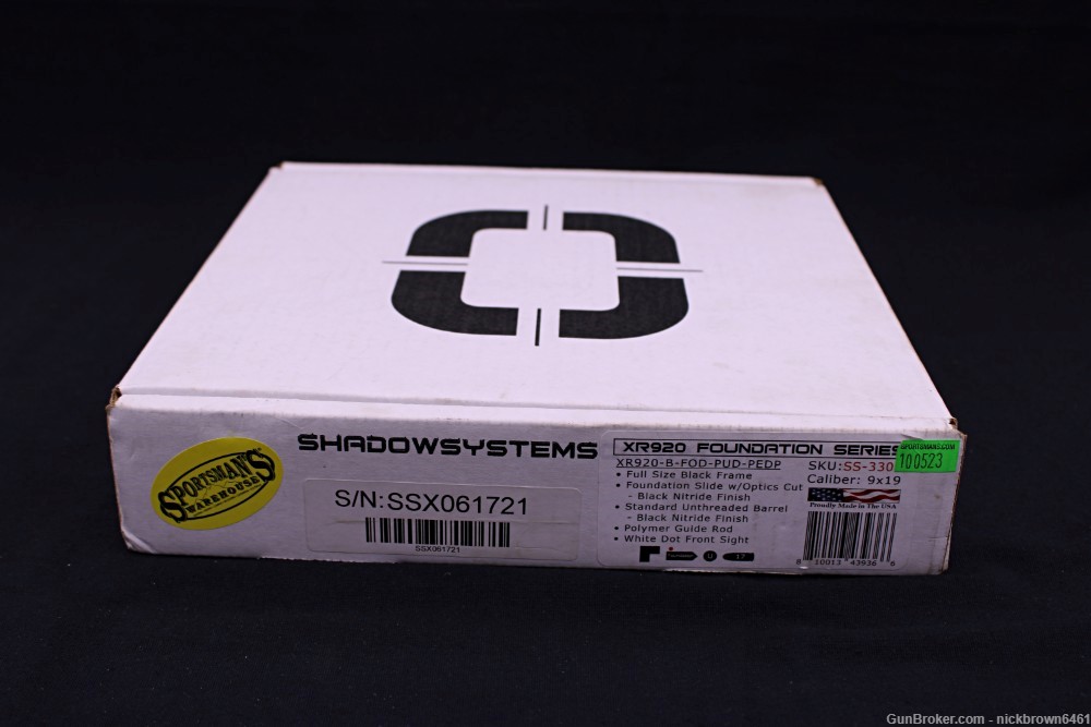 SHADOW SYSTEMS XR920 9MM 4”BBL 17+1 CAP MOS FACTORY BOX-img-1