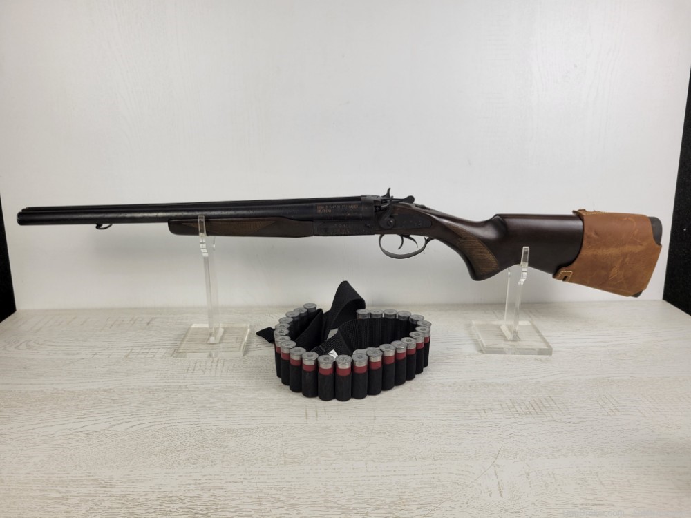 Zhongzhou CENTURY JW-2000 SXS 12 Ga. Coach Percussive Cap Shotgun with Case-img-0